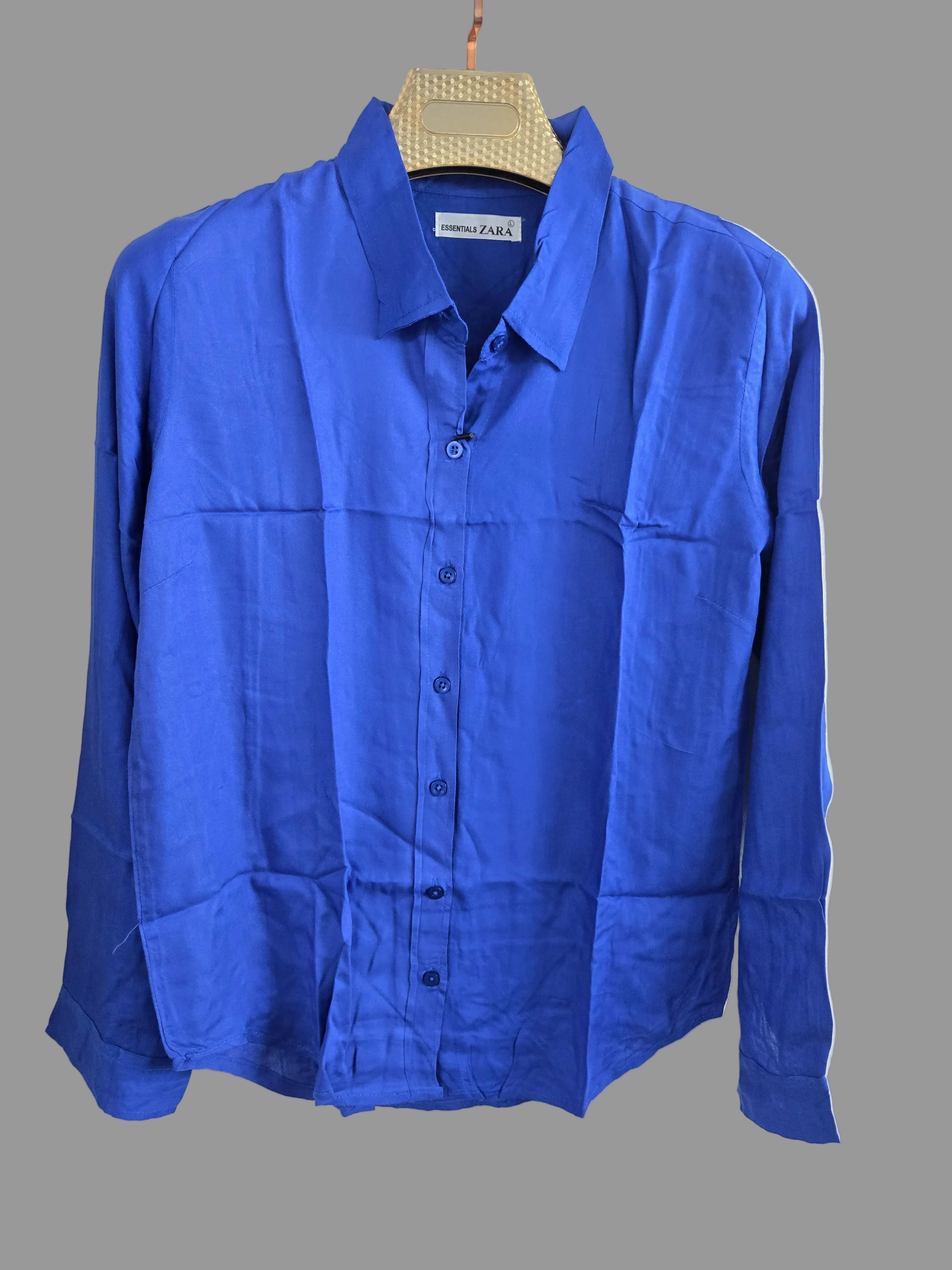Royal Blue Button-Down Shirt