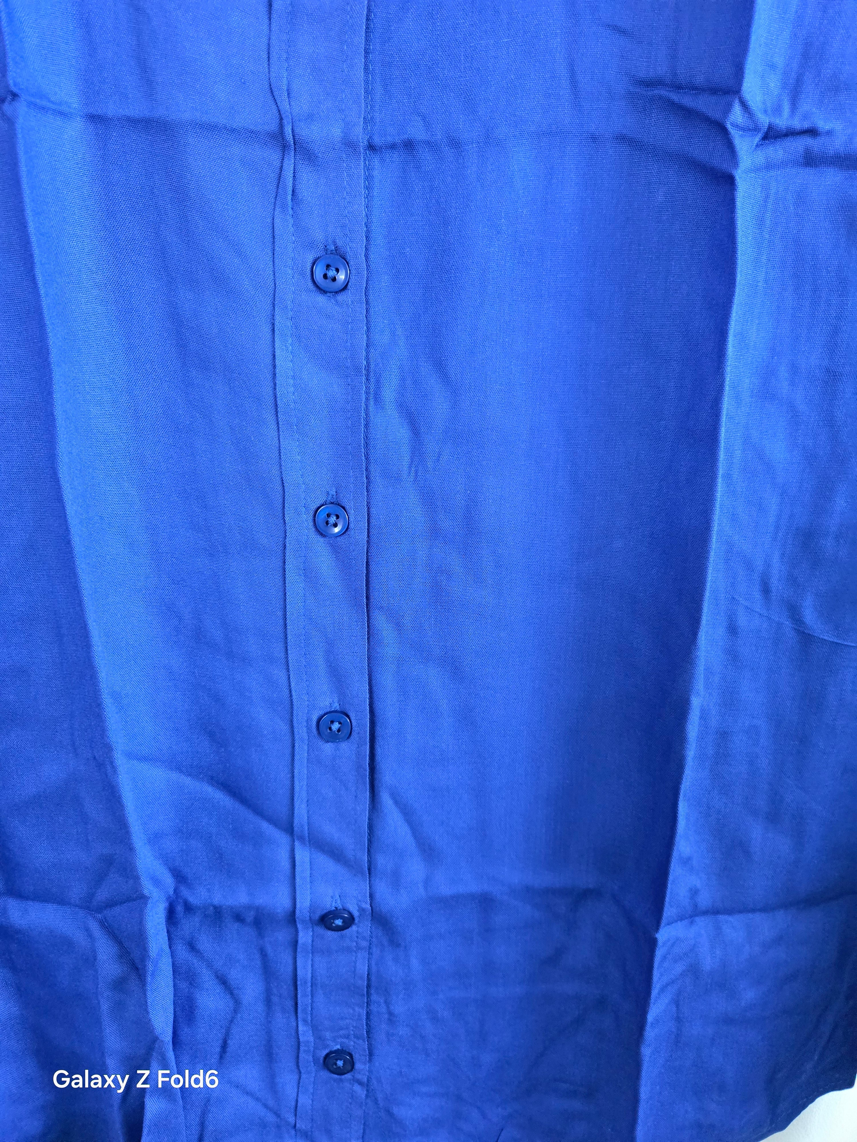 Royal Blue Button-Down Shirt