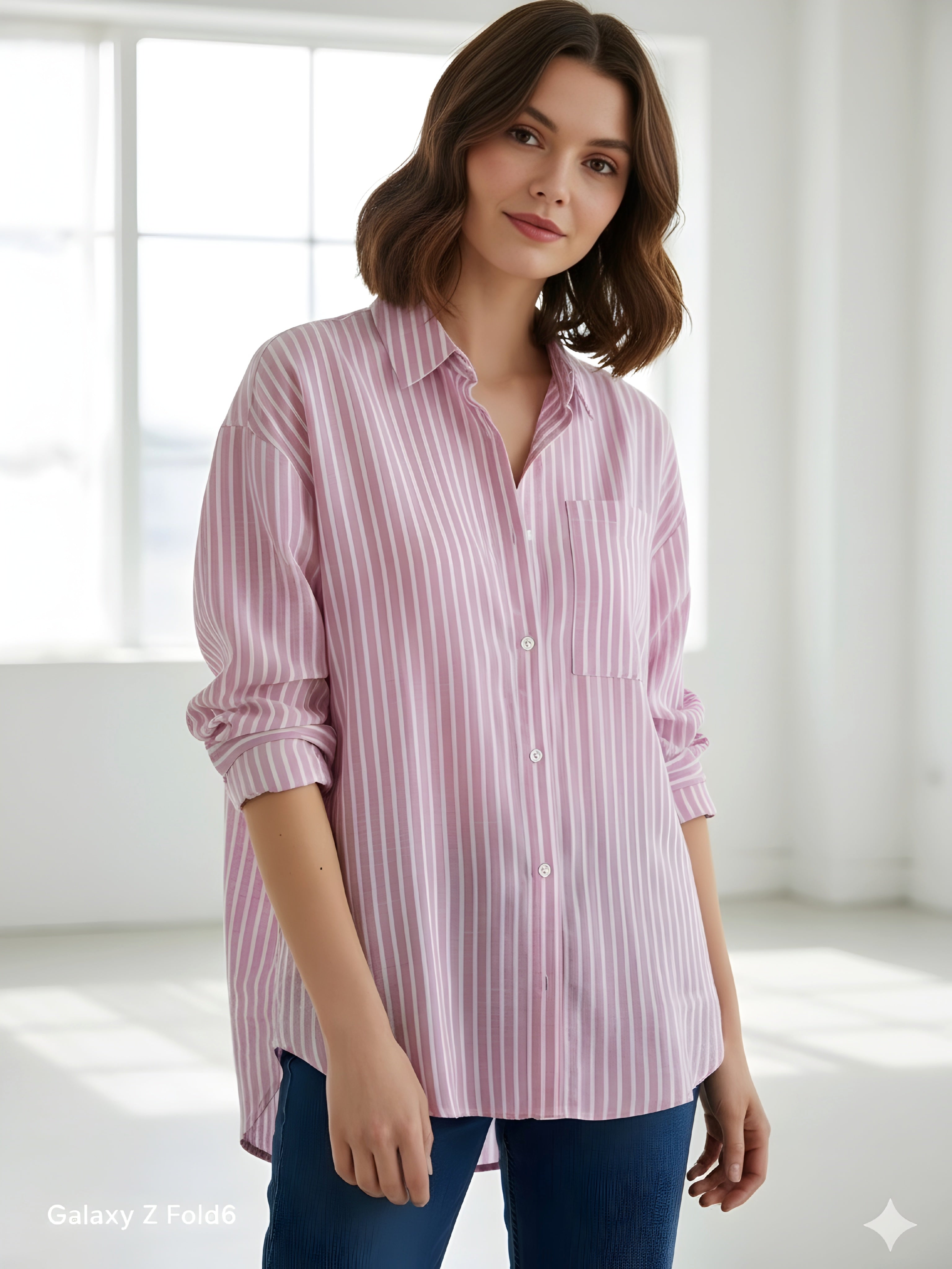 Oversized Strip Shirt