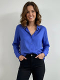 Royal Blue Button-Down Shirt