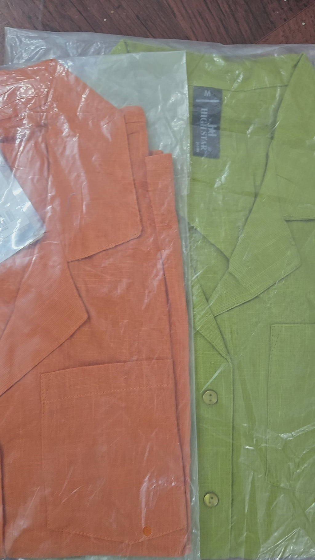 Linen Crop collar Shirt